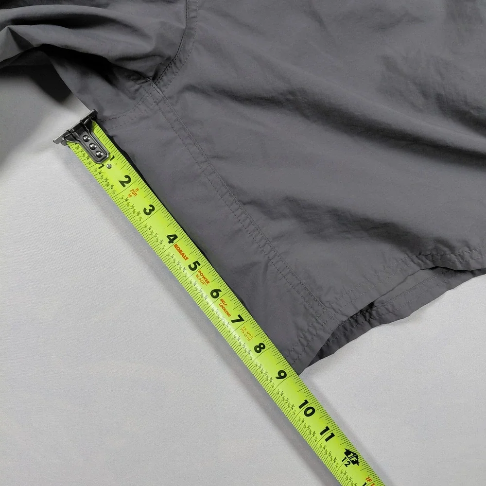 The North Face Mens XXL Gray Belted Nylon Cargo Hiking Shorts Mesh Lined